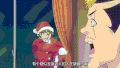 圣诞老人 窗帘 短发 红色