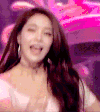 长发美女 飞吻 唱歌 卷发