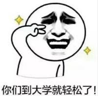 暴漫 文字表情包 你们到大学就轻松了 搞怪 逗 沙雕