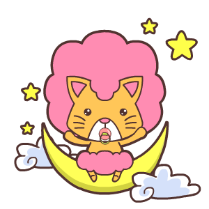 貓咪  白云  月亮  星星  搖晃