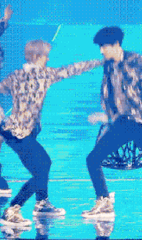 朴灿烈 鹿晗 跳舞 帅气