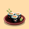 寿司 美食 日料 跳动的食物 重叠的寿司 日本料理