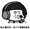 暴漫 文字表情包 晚上循环听留下了青春的泪水 搞怪 魔性 沙雕