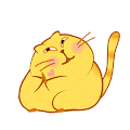 卡通 石猫潮音 飞吻 可爱