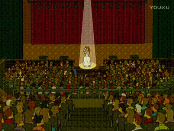 辛普森一家 玛姬 霍默 丽莎 巴特 美国动画 灯光 表演 大会堂
