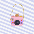 三维 3d 猫 相机卡通 旋转