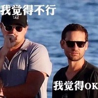 我觉得不行 两个外国男人 墨镜 海边 帽子