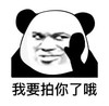 熊猫头 拍一拍 我要拍你了哦 搞怪 逗
