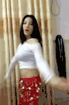 性感 美女 网红 直播 扭臀舞
