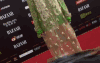 天后 蔡依林 亮相红毯 薄纱透视裙 大秀美腿 绿色 靓丽 BAZAAR明星慈善夜