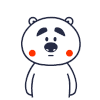 囧囧熊 搞怪 可爱 伸舌头
