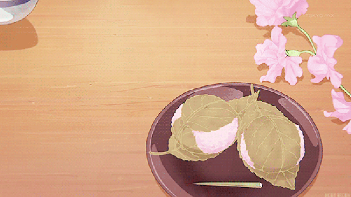 美食 饭团 日本 樱花