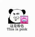 给你点颜色 熊猫 搞笑 这是粉色THIS IS PINK