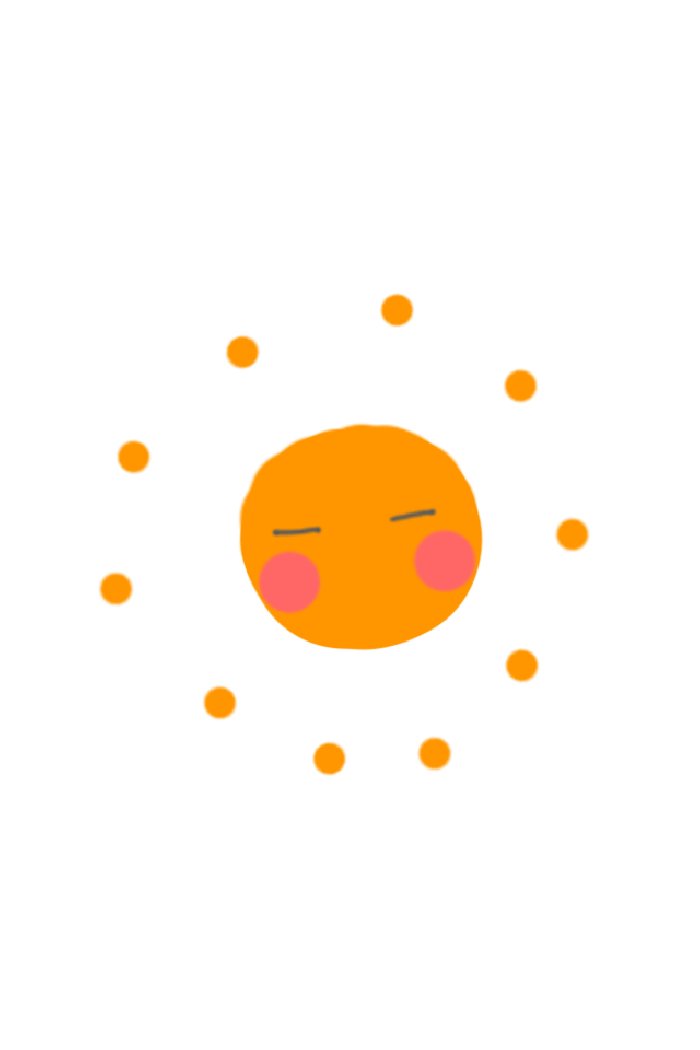 太阳gif红脸蛋gif眯眼睛gif旋转gif橘色gif