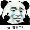 暴漫 熊猫人 流泪 受伤 你满意了 伤心