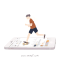 手机 跑步机 运动 锻炼