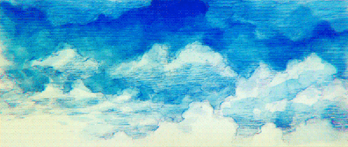 蓝天 白云 树木 风景