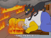动漫 着火了 狗狗 救人