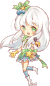Q版女 眨眼 可爱 动漫