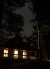 星星 stars nature 房屋 灯光 树