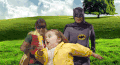 模因 跑 女孩 60的 跑 逃跑 蝙蝠侠 罗宾 黄色的 去去去 胖乎乎的泡泡女孩