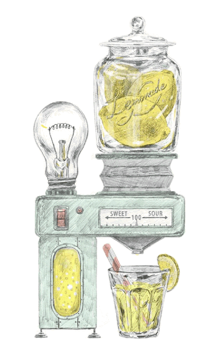 灯泡 机器 灯光 柠檬