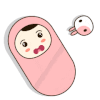 婴儿 襁褓 无聊 摇晃