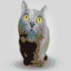 迷幻 坏的 猫 圈 颜色 电视 视频 动画 脉冲波 RGB 渠道