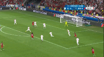 葡萄牙vs波兰 桑谢斯大 劲射 2016欧洲杯