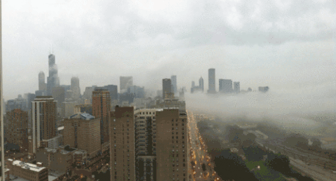 城市 高楼 雾霾 污染空气