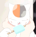 吃雪糕 猫咪 可爱 调皮