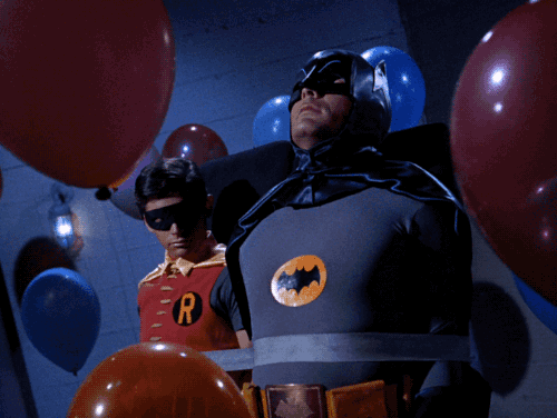 蝙蝠侠 60年代 气球 摇晃