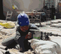 男子 帽子 射击 搞笑