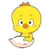鸭子 眨眼 生气 扔东西