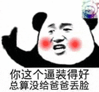 金馆长 熊猫 红脸蛋 总算没给爸爸丢脸