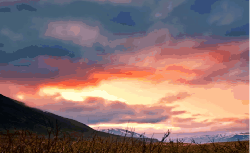 3分钟人生 云 冰岛 夕阳 风景