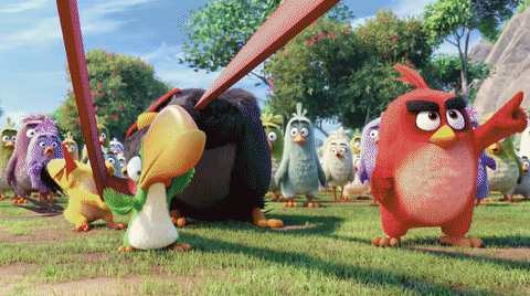 愤怒的小鸟 Angry Birds movie 发射 回旋 回力标 完美错过 差一点 钉板 上天 懵逼