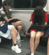 坐车 美女 睡觉 摔倒