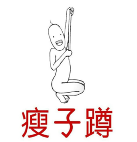 小胖子 搞笑 蠢萌 文字表情包 胖子蹲