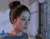 丸子头 美女 惊讶 迷人 气质
