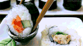 胡萝卜 黄瓜 寿司 日本料理