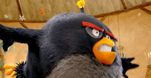 愤怒的小鸟 Angry Birds movie 用力 颜艺 吃力 平衡  咬牙切齿 抽搐 便秘 拉屎