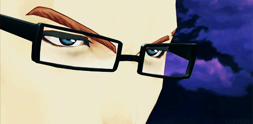 卡通 动漫 男人 眼睛 黑夜