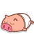 睡觉  手绘 小猪 可爱