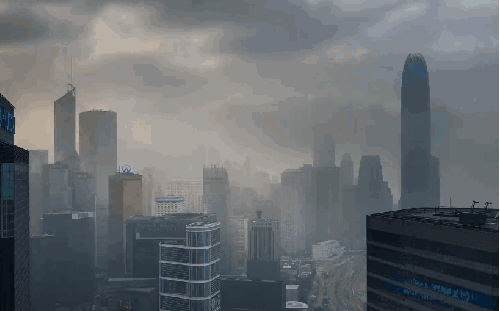 HONG&KONG&Time&Lapse 城市 大雾 建筑 阴天 香港 高楼 ZWEIZWEI