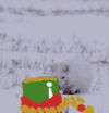 灵魂画手 跳跃 汪星人 钻雪