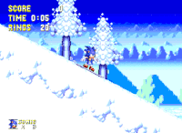 音速小子索尼克 sonic the hedgehog 滑雪 冬天 游戏