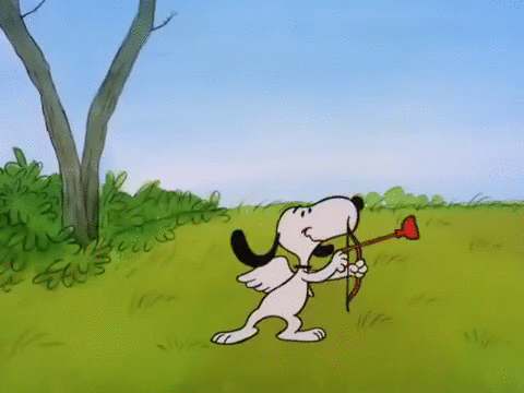 史努比 Snoopy  我的情人查理布朗 丘比特 射箭