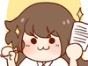 小女孩 可爱 害羞 动漫人物