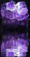 水晶 紫色 水面 漂亮